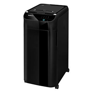 FELLOWES Distruggi documenti automatico a micro frammento AutoMax™ 600M , 600 fogli, Uso intenso oltre 10 utenti, Cestino 83 litri, Nero FELLOWES Distruggi documenti automatico a micro frammento AutoMax™ 600M , 600 fogli, Uso intenso oltre 10 utenti, Cestino 83 litri, Nero