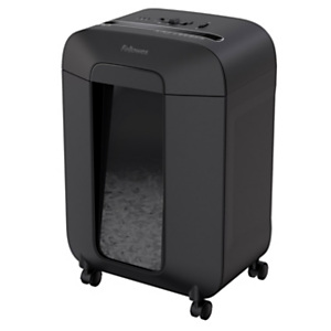 FELLOWES Distruggi documenti manuale a frammento LX85, 12 fogli, Uso intenso 1 utente, Cestino 19 litri, Nero FELLOWES Distruggi documenti manuale a frammento LX85, 12 fogli, Uso intenso 1 utente, Cestino 19 litri, Nero