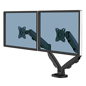 Fellowes Eppa Brazo para monitor doble, amortiguación a gas, hasta 40 pulgadas, hasta 8 Kg, negro, 9683401 Fellowes Eppa Brazo para monitor doble, amortiguación a gas, hasta 40 pulgadas, hasta 8 Kg, negro, 9683401