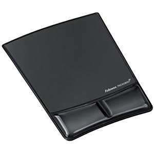 Fellowes Health-V™ Crystal Alfombrilla de ratón y reposamuñecas, negro Fellowes Health-V™ Crystal Alfombrilla de ratón y reposamuñecas, negro
