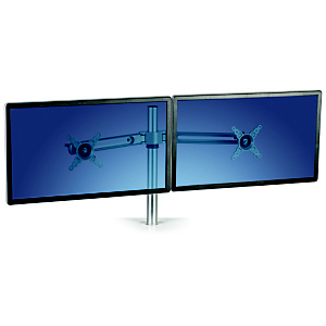 Fellowes Lotus Accesorio brazo para monitor doble, para estación de trabajo Sit-Stand Lotus, hasta 26 pulgadas, hasta 5,8 Kg, aluminio, plateado, 8042901 Fellowes Lotus Accesorio brazo para monitor doble, para estación de trabajo Sit-Stand Lotus, hasta 26 pulgadas, hasta 5,8 Kg, aluminio, plateado, 8042901
