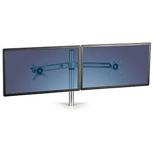 Fellowes Lotus™ Kit braccio per doppio monitor, Alluminio, 72 x 14 x 42 cm, Argento Fellowes Lotus™ Kit braccio per doppio monitor, Alluminio, 72 x 14 x 42 cm, Argento