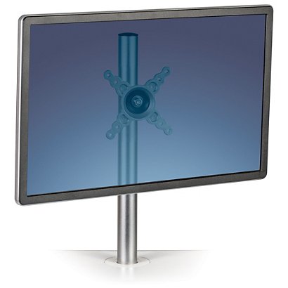 Fellowes Lotus Kit de soporte para un solo monitor, aluminio, 42 x 11 x 14 cm, plateado - 1