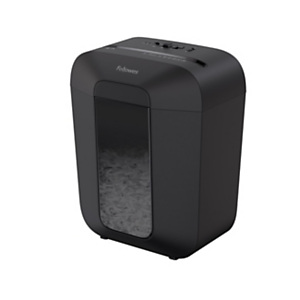 FELLOWES LX45 Distruggi documenti a frammento, 8 fogli, Uso moderato 1 utente, Cestino 17 litri, Nero FELLOWES LX45 Distruggi documenti a frammento, 8 fogli, Uso moderato 1 utente, Cestino 17 litri, Nero