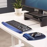 Fellowes Memory Foam Alfombrilla de ratón con reposamuñecas de espuma con memoria, azul Fellowes Memory Foam Alfombrilla de ratón con reposamuñecas de espuma con memoria, azul