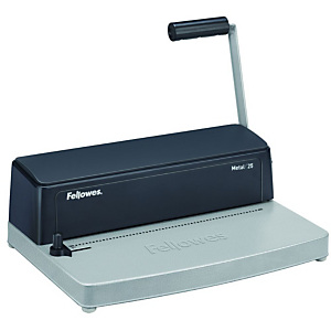 Fellowes Metal 25 Encuadernadora Manual de espiral metálica, 450 hojas (80 g/m²) con espiral de 50 mm, A4 Fellowes Metal 25 Encuadernadora Manual de espiral metálica, 450 hojas (80 g/m²) con espiral de 50 mm, A4