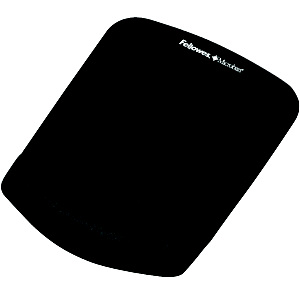 FELLOWES Mousepad con poggiapolsi Plus Touch, Nero