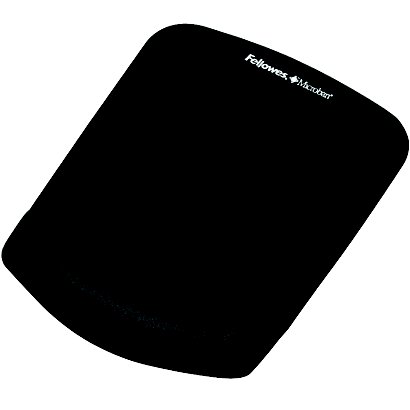 FELLOWES Mousepad con poggiapolsi Plus Touch, Nero - 1
