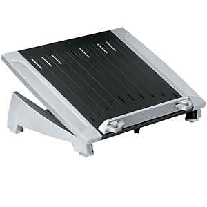 Fellowes Office Suites™ Plus Soporte para portátil, altura y ángulo ajustables, 165,10 x 384,30 x 289,05 mm, negro/gris Fellowes Office Suites™ Plus Soporte para portátil, altura y ángulo ajustables, 165,10 x 384,30 x 289,05 mm, negro/gris