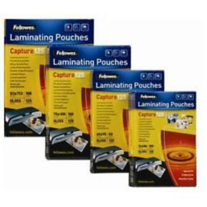 Fellowes, Plastificatrici, Cf100pouch 60x90 125micron, 5397402 Fellowes, Plastificatrici, Cf100pouch 60x90 125micron, 5397402