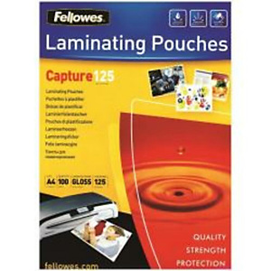 Fellowes, Plastificatrici, Cf25capture125 pouches lucide a3, 5396501 Fellowes, Plastificatrici, Cf25capture125 pouches lucide a3, 5396501