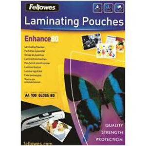 Fellowes, Plastificatrici, Cf25enhance80 pouches lucide a4, 5396205 Fellowes, Plastificatrici, Cf25enhance80 pouches lucide a4, 5396205