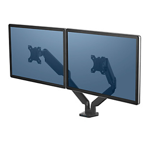 Fellowes Platinum Series Brazo para monitor doble, amortiguación a gas, con 2 puertos USB-A, hasta 32 pulgadas, hasta 8 Kg, negro, 8042501 Fellowes Platinum Series Brazo para monitor doble, amortiguación a gas, con 2 puertos USB-A, hasta 32 pulgadas, hasta 8 Kg, negro, 8042501