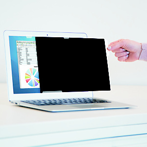 Fellowes PrivaScreen™ Filtro de privacidad 12.5’’ para monitores y portátiles de formato panorámico, ratio 16:9 Fellowes PrivaScreen™ Filtro de privacidad 12.5’’ para monitores y portátiles de formato panorámico, ratio 16:9