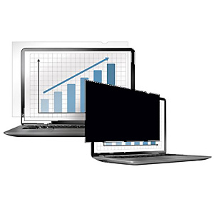 Fellowes PrivaScreen™ Filtro de privacidad 14.1’’ para monitores y portátiles de formato panorámico, ratio 16:9 Fellowes PrivaScreen™ Filtro de privacidad 14.1’’ para monitores y portátiles de formato panorámico, ratio 16:9