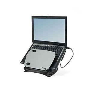 Fellowes Professional Series™ laptopwerkstation, verstelbare hoek en hoogte, 762 x 308 x 338 mm, zwart
