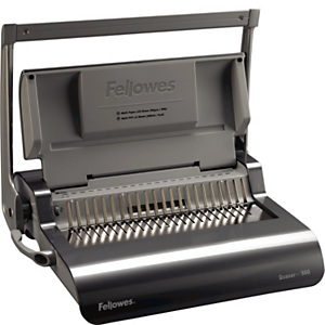 Fellowes Quasar+ 500 Encuadernadora Manual de espiral de plástico, 500 hojas (80 g/m²) con espiral de 19 mm, A4 Fellowes Quasar+ 500 Encuadernadora Manual de espiral de plástico, 500 hojas (80 g/m²) con espiral de 19 mm, A4