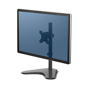Fellowes Seasa Brazo para monitor, individual, con peana, vertical, negro, 8049601