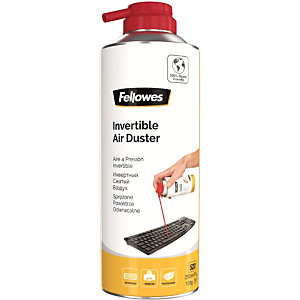 Fellowes Spray de aire comprimido, invertible, libre de HFC, inflamable, 200 ml.
