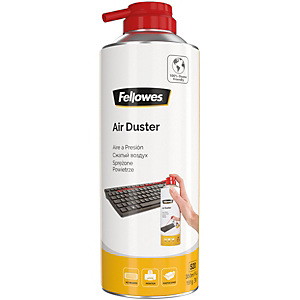 Fellowes Spray de aire comprimido, no invertible, libre de HFC, inflamable, 400 ml. Fellowes Spray de aire comprimido, no invertible, libre de HFC, inflamable, 400 ml.