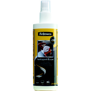 Fellowes Spray pulizia schermo, Bomboletta 250 ml Fellowes Spray pulizia schermo, Bomboletta 250 ml