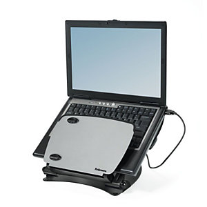 Fellowes Support pour ordinateur portable Professional Series angle et hauteur réglables - 762 x 308 x 338 mm - Noir