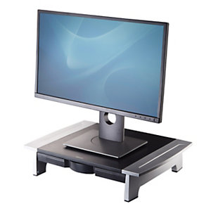 FELLOWES Supporto per monitor CRT o TFT fino a 36 kg Standard Office Suites, Nero/Argento