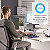 FELLOWES Supporto per monitor CRT o TFT fino a 36 kg Standard Office Suites, Nero/Argento - 2