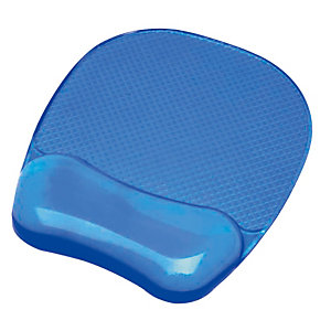 Fellowes Tapis souris ergonomique GEL  - Repose poignet intégré - Bleu
