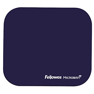 Fellowes Tappetino mouse con Microban, Blu Fellowes Tappetino mouse con Microban, Blu