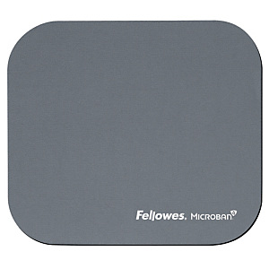 Fellowes Tappetino mouse con Microban, Grigio Fellowes Tappetino mouse con Microban, Grigio