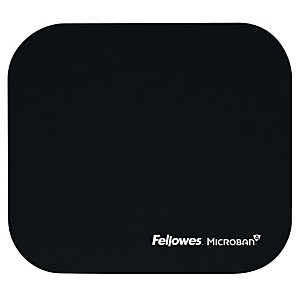 Fellowes Tappetino mouse con Microban, Nero Fellowes Tappetino mouse con Microban, Nero