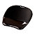 FELLOWES Tappetino mouse con poggiapolsi in gel Crystal, Nero - 1