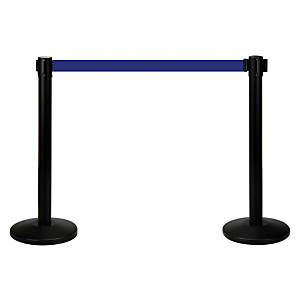 FESA Poste separador con cinta extensible azul FESA Poste separador con cinta extensible azul