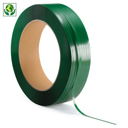 Feuillard polyester 100% recyclé RAJA Qualité standard 15 mm x 1600 m - 1