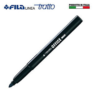 FILA Pennarelli "Tratto office " - Colore nero - Punta grossa (confezione 12 pezzi) FILA Pennarelli "Tratto office " - Colore nero - Punta grossa (confezione 12 pezzi)
