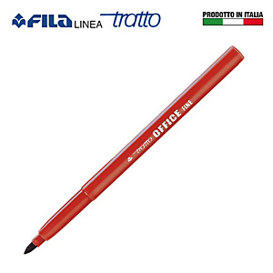 FILA Tratto Office Pennarelli, Punta fine, Rosso (confezione 12 pezzi) FILA Tratto Office Pennarelli, Punta fine, Rosso (confezione 12 pezzi)