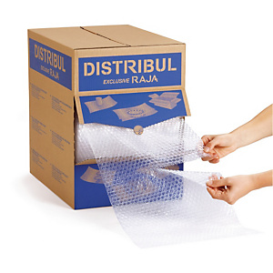 Film à bulles 10 mm en boîte distributrice de 155 feuilles 50 cm x 32 cm Film à bulles 10 mm en boîte distributrice de 155 feuilles 50 cm x 32 cm