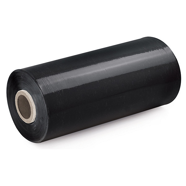 Film estensibile macchinabile  50% riciclato nero 20 micron 500 mm x 1645 m