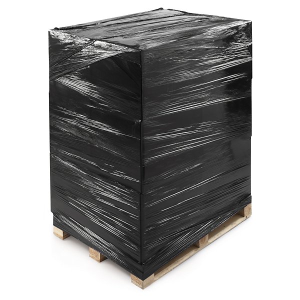 Film estensibile prestirato nero qualità 9 micron 430mm x 500m - 2