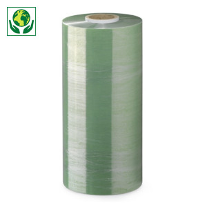 Film estirable 50% reciclado RAJA®para robot filmador/enfardador con freno manual Film estirable 50% reciclado RAJA®para robot filmador/enfardador con freno manual