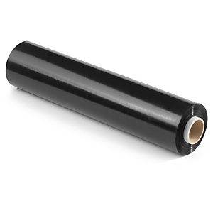 Film étirable manuel soufflé noir 17 microns 300 m x 400 mm