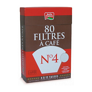 Filtres à café n°4 boîte de 80 et détartrant