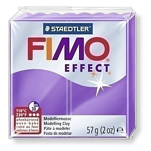 FIMO Effect Pasta Modelar, Translúcido Púrpura 57 gr.
