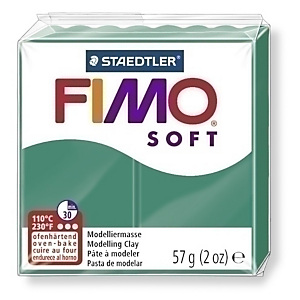 FIMO Soft Pasta Modelar, color Esmeralda 57 gr.