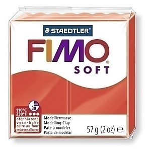 FIMO Soft Pasta Modelar, Rojo Indian 57 gr.