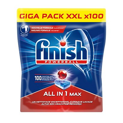 Finish Powerball All in One Max Tablettes Lave-vaisselle 100 doses