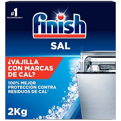 FINISH Sal para el lavavajilla, bolsa de 2 Kg