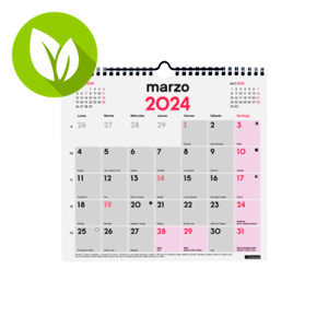 FINOCAM Calendario anual de sobremesa 2024, con espacio diario para anotaciones, 210 x 150 mm, castellano