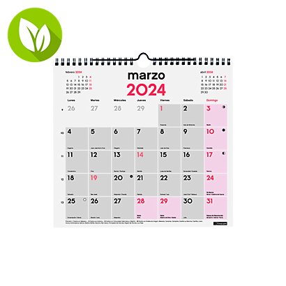 FINOCAM Calendario anual de sobremesa 2024, con espacio diario para anotaciones, 210 x 150 mm, castellano - 1